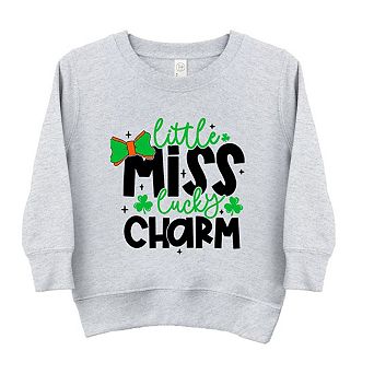 Little Miss Lucky Charm Youth Ultra-Soft Graphic Sweatshirt