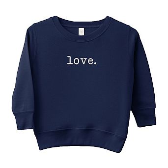 Embroidered Love Typewriter Youth Ultra-Soft Graphic Sweatshirt