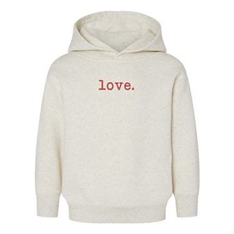 Embroidered Love Typewriter Toddler Graphic Hoodie