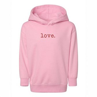 Embroidered Love Typewriter Toddler Graphic Hoodie
