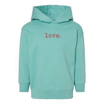 Embroidered Love Typewriter Toddler Graphic Hoodie