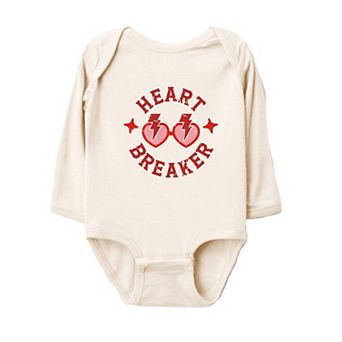 Heart Breaker Sunglasses Baby Long Sleeve Bodysuit