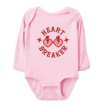Heart Breaker Sunglasses Baby Long Sleeve Bodysuit