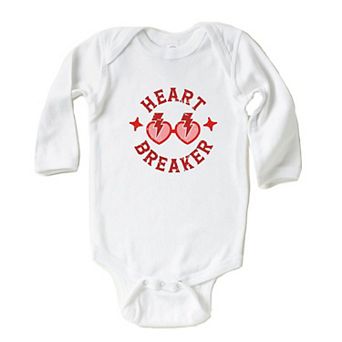Heart Breaker Sunglasses Baby Long Sleeve Bodysuit