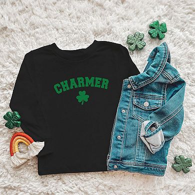 Charmer Clover Toddler Long Sleeve Graphic Tee