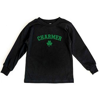 Charmer Clover Toddler Long Sleeve Graphic Tee
