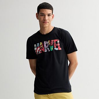 Men's Marvel Logo Character Graphic T-Shirt