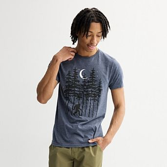 Men's Night Woods Sasquatch Graphic Tee