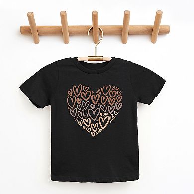 Melanin Heart Of Hearts Youth Short Sleeve Graphic Tee