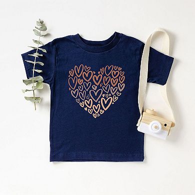 Melanin Heart Of Hearts Toddler Short Sleeve Graphic Tee