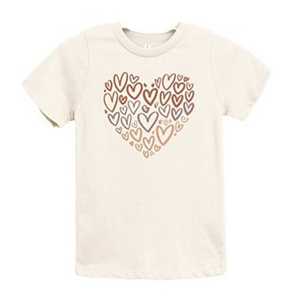 Melanin Heart Of Hearts Toddler Short Sleeve Graphic Tee