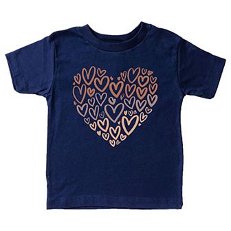 Melanin Heart Of Hearts Toddler Short Sleeve Graphic Tee