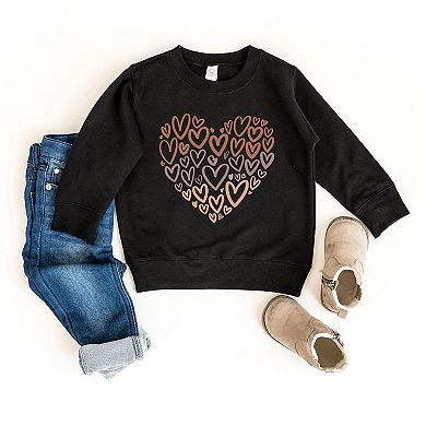Melanin Heart Of Hearts Toddler Graphic Sweatshirt