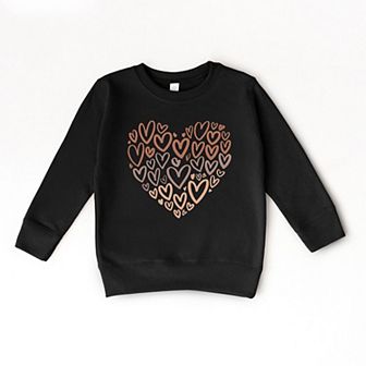 Melanin Heart Of Hearts Toddler Graphic Sweatshirt