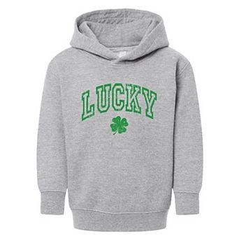 Lucky Clover Distressed Toddler Graphic Hoodie
