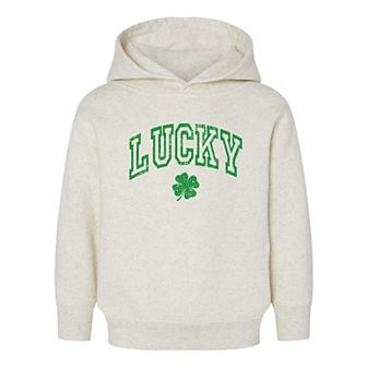 Lucky Clover Distressed Toddler Graphic Hoodie