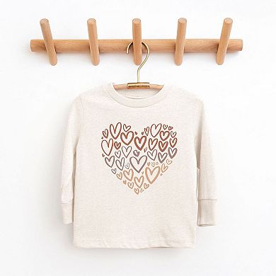 Melanin Heart Of Hearts Toddler Long Sleeve Graphic Tee