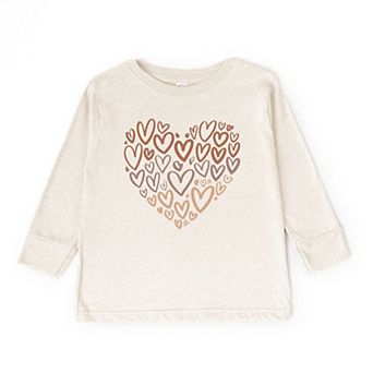 Melanin Heart Of Hearts Toddler Long Sleeve Graphic Tee