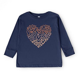 Melanin Heart Of Hearts Toddler Long Sleeve Graphic Tee