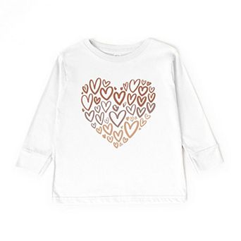 Melanin Heart Of Hearts Toddler Long Sleeve Graphic Tee