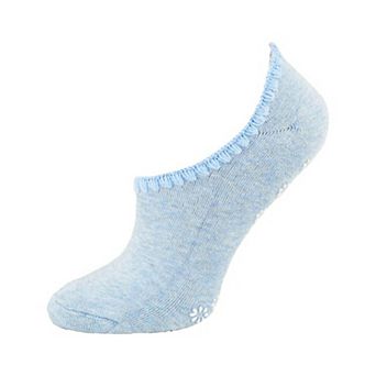 No Show Invisible Flower Design Rayon Socks