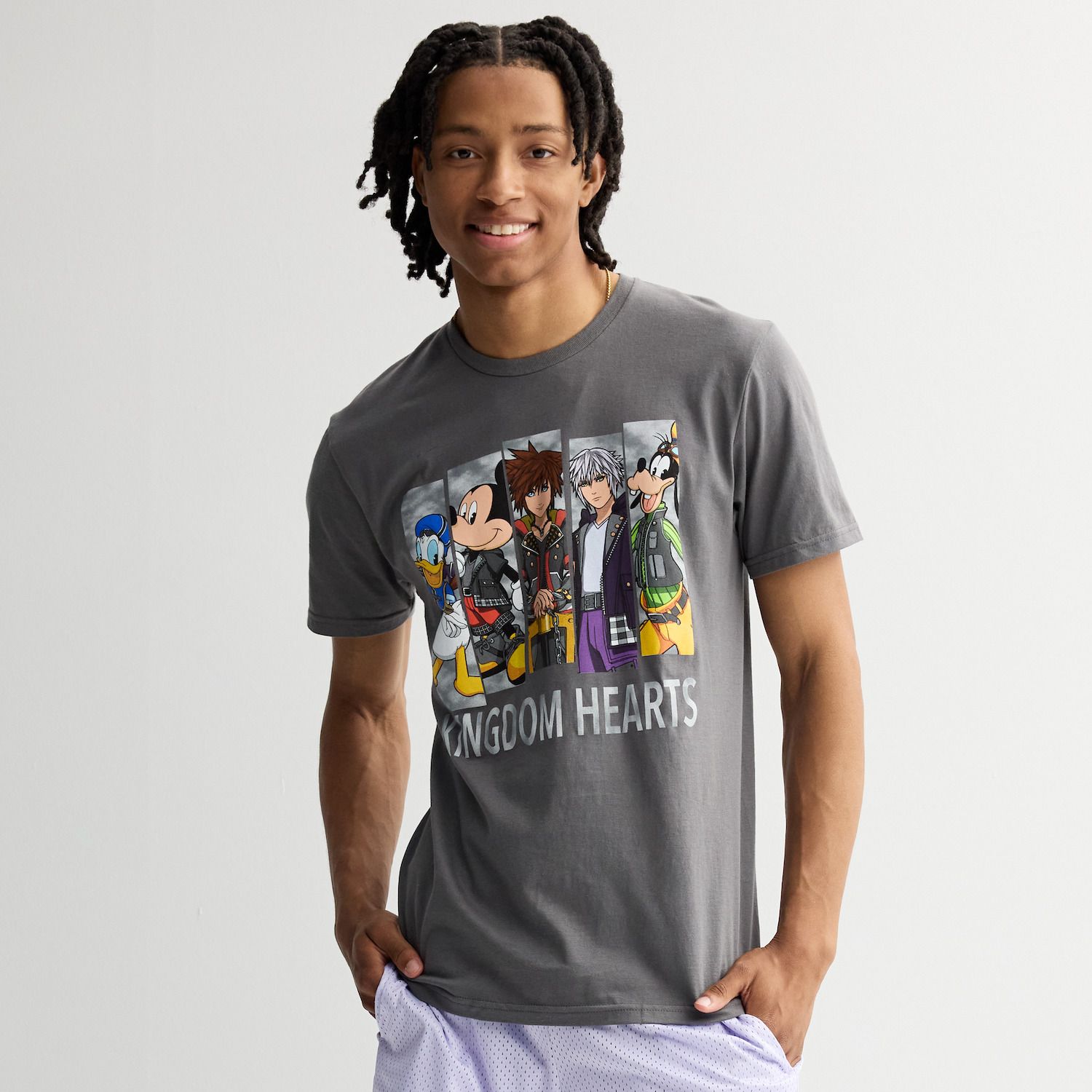 Мужская футболка Disney's Kingdom Hearts Character Blocks Graphic — фото 1