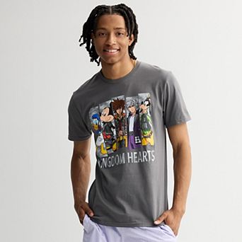 Disney's Kingdom Hearts Men's Character Blocks Graphic Tee