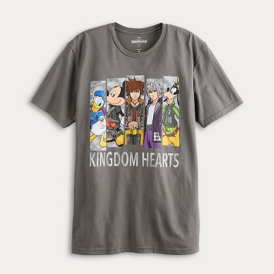 Disney's Kingdom Hearts Men's Character Blocks Graphic Tee