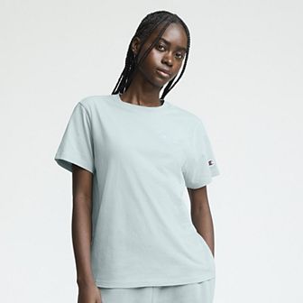 Women's Champion® Tonal Small Script Classic Crew Short Sleeve Tee