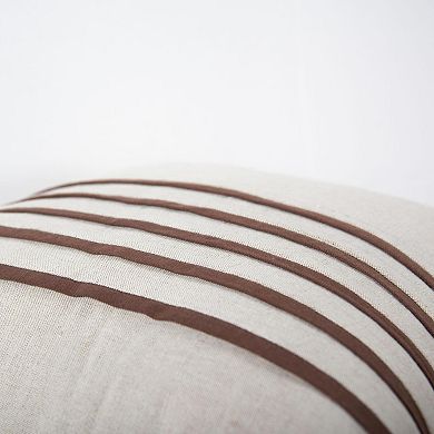 Rizzy Home Flor 20" x 20" Poly Filled Pillow