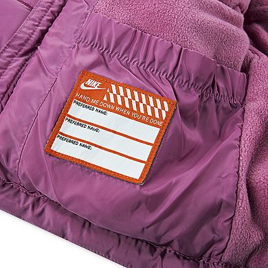 Toddler Girls Nike Swoosh Midweight Water Repellent Arctic Fleece Quilted Puffer Jacket