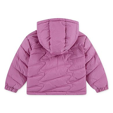 Toddler Girls Nike Swoosh Midweight Water Repellent Arctic Fleece Quilted Puffer Jacket