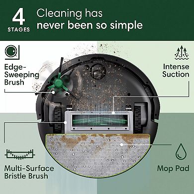 iRobot® Roomba 106 Combo Robot Vacuum And Mop With AutoEmpty Dock