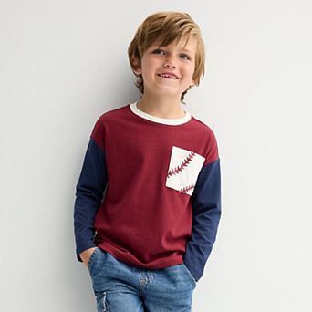 Boys 4-12 Jumping Beans® Colorblock Graphic Pocket Tee