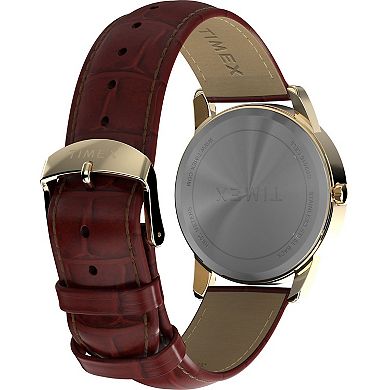 Timex® Easy Reade Men's Leather Strap Watch - TW2W95500JT