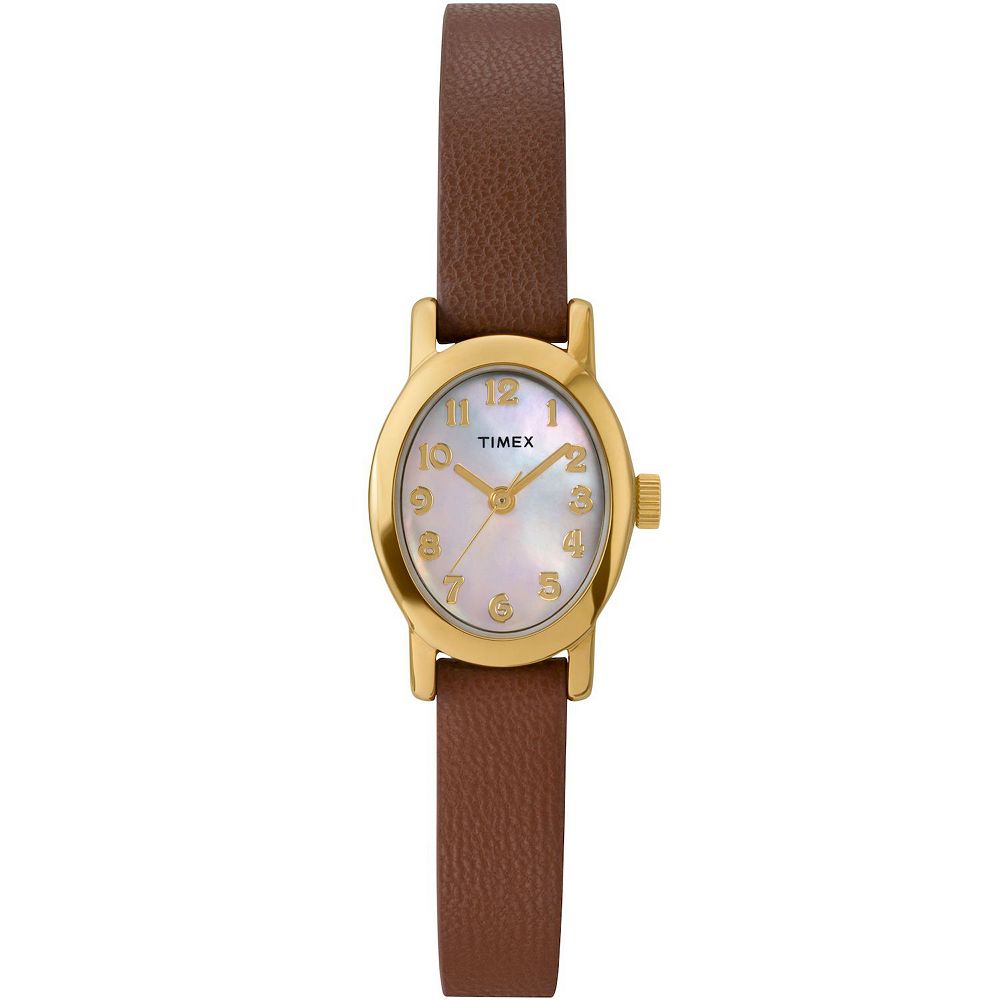 Timex® Cavatina Women's Leather Strap Watch - TW2W82500JT