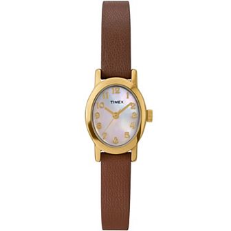 Timex® Cavatina Women's Leather Strap Watch - TW2W82500JT