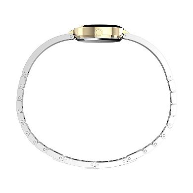 Timex® Women's Two Tone Semi-Bangle Bracelet Watch with Crystal Accents - TW2W96200JT