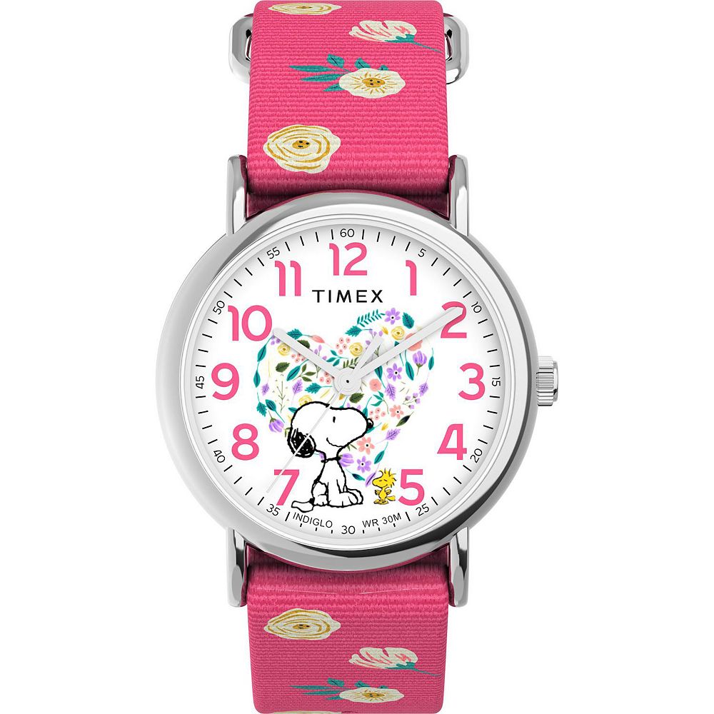 Timex® Weekender x Peanuts® Snoopy & Woodstock Women's Floral