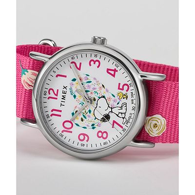 Timex® Weekender x Peanuts® Snoopy & Woodstock Women's Floral