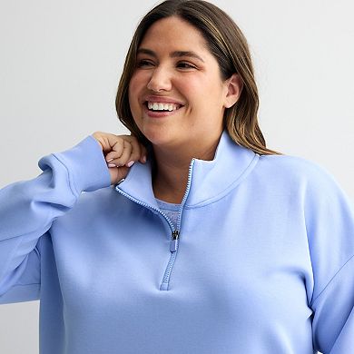 Plus Size Tek Gear® UltraComfort Quarter Zip Pullover