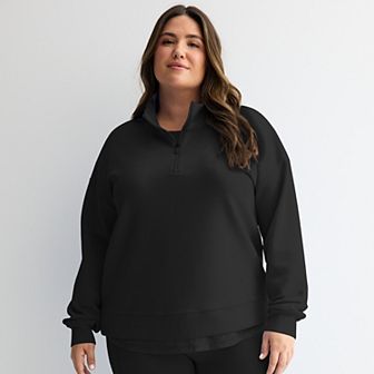 Plus Size Tek Gear® UltraComfort Quarter Zip Pullover