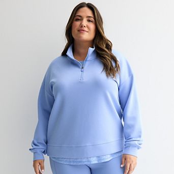 Plus Size Tek Gear® UltraComfort Quarter Zip Pullover