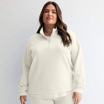 Plus Size Tek Gear® UltraComfort Quarter Zip Pullover