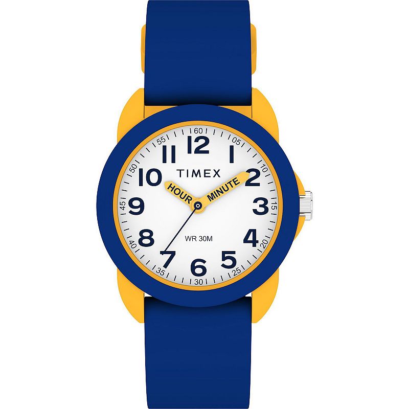 Timex® Kids' Time Teaching Silicone Strap Watch - TW2W92100JT, Boy's, Size: 30MM, Blue