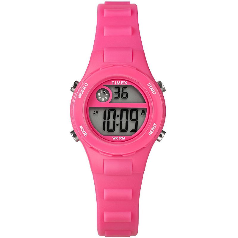 Timex® Kids' Digital Resin Strap Watch - TW2W92500JT, Girl's, Size: 24 mm, Pink