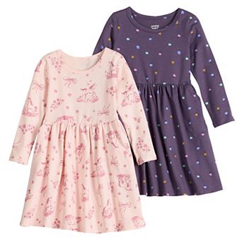 Girls 4-12 Jumping Beans® 2 pk Long Sleeve Dress