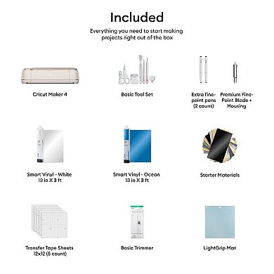 Cricut Maker® 4 + Starter Bundle