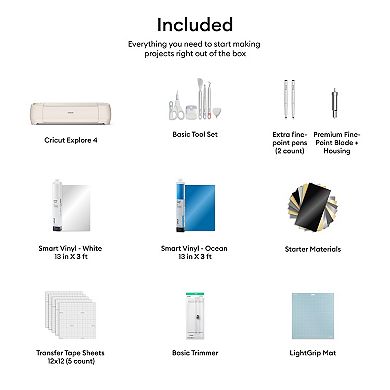 Cricut Explore® 4 + Starter Bundle