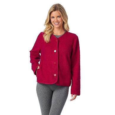 Women's Draper James Button-Front Teddy Bed Jacket
